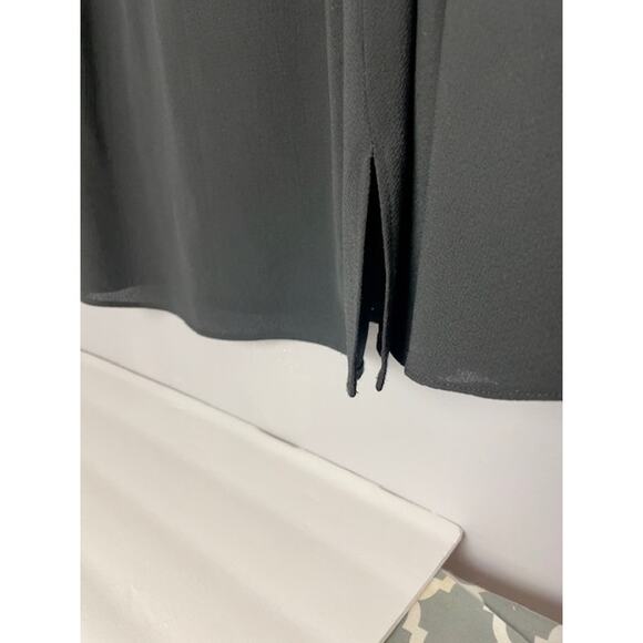 Frank Lyman Design Bell Sleeve Blouse Black Size 8 | Keyhole Back Flirty Boho - Picture 4 of 5